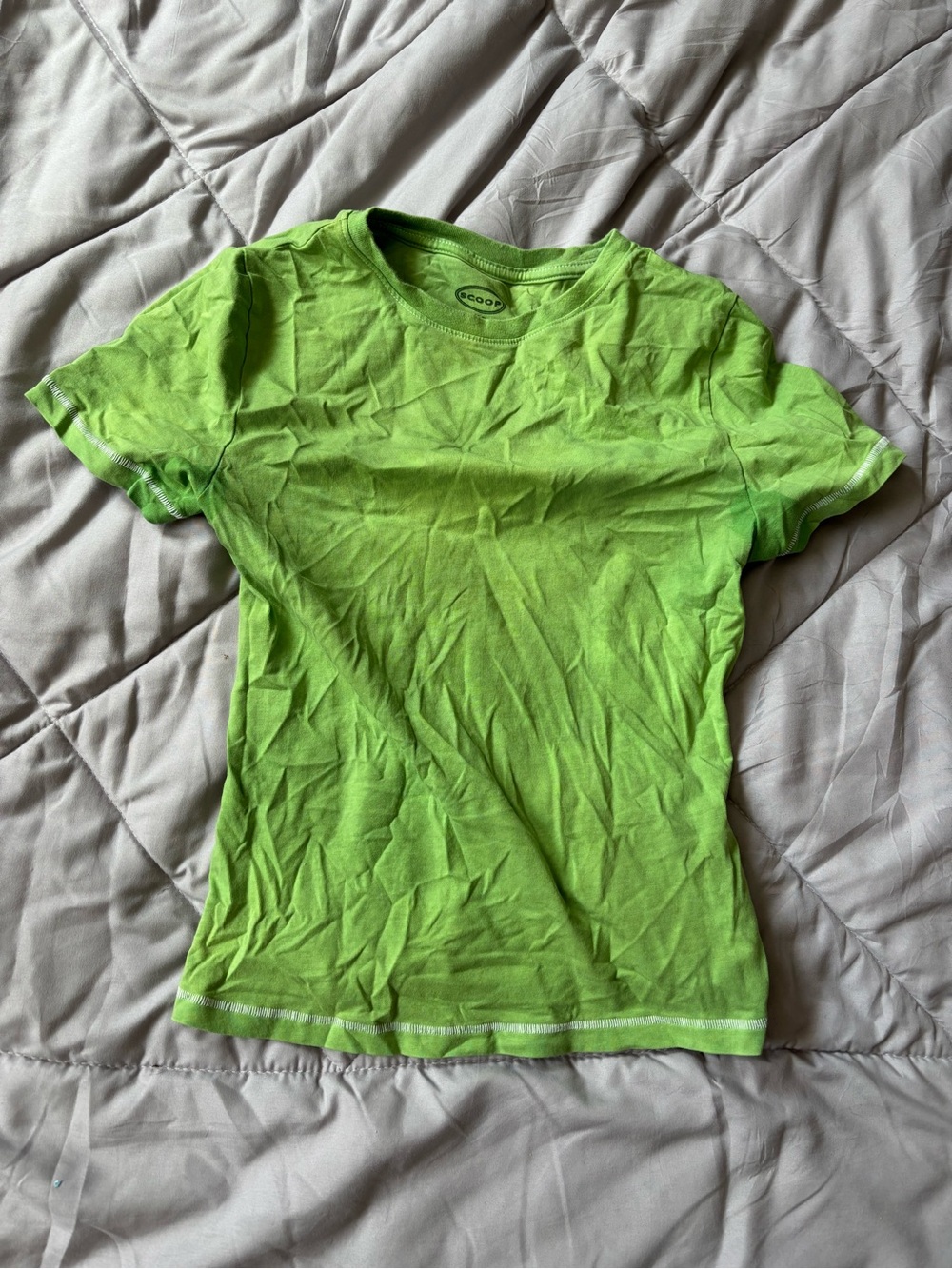Unbranded Women’s Bright Green Crew Neck T-Shirt